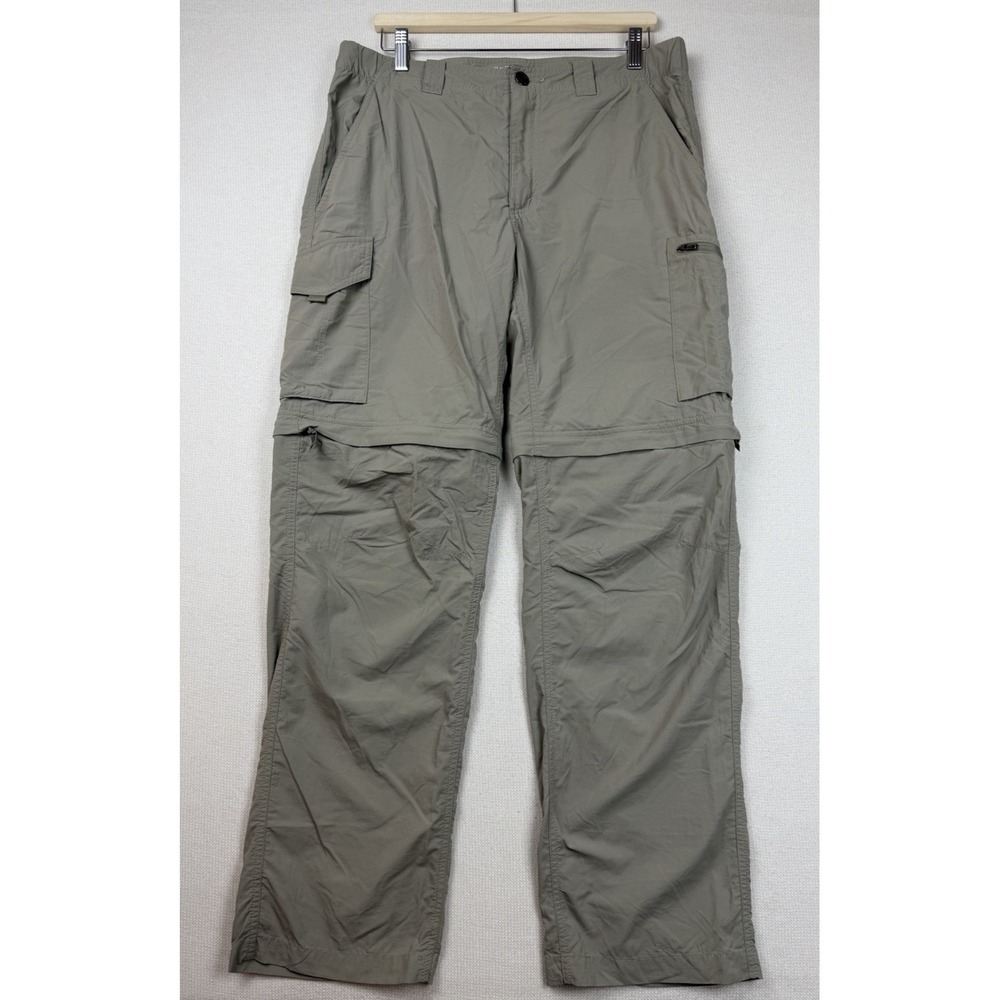 Columbia Omni-Shade Convertible Cargo Pants Mens 36x32 Hiking Nylon Quick-Dry